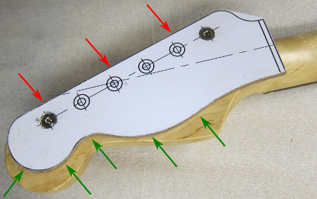 telecaster template test-fit photo