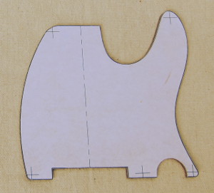 scratch plate aka pickguard template photo